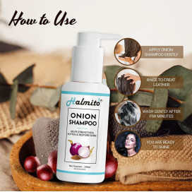 Halmito Onion Hair Fall Shampoo + Halmito Onion Oil Combo