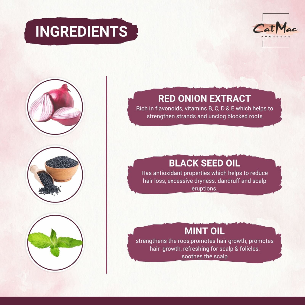 Halmito Onion Hair Fall Shampoo + Halmito Onion Oil Combo